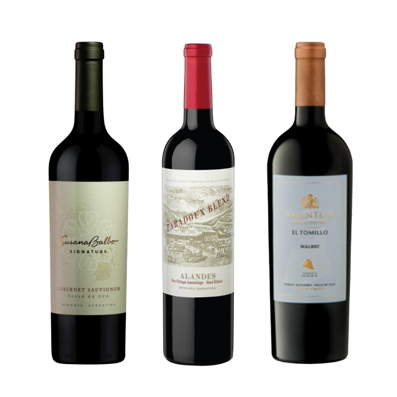Club de vinos selección de Alta Gama pack 3 botellas
